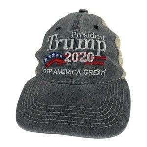 President Trump 2020 Keep America Great Truckers Hat Mesh SnapBack Grey One Size